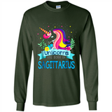 Unicorns are born in Sagittarius Birthday Rainbow Custom Ultra Cotton