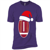 Christmas Football Shirt - Football Santa Hat Christmas