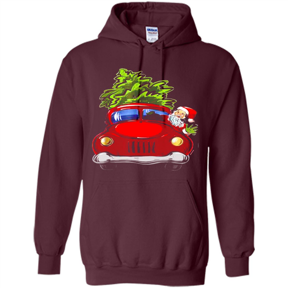 Vintage Santa red Truck Christmas Tree PINGPONG