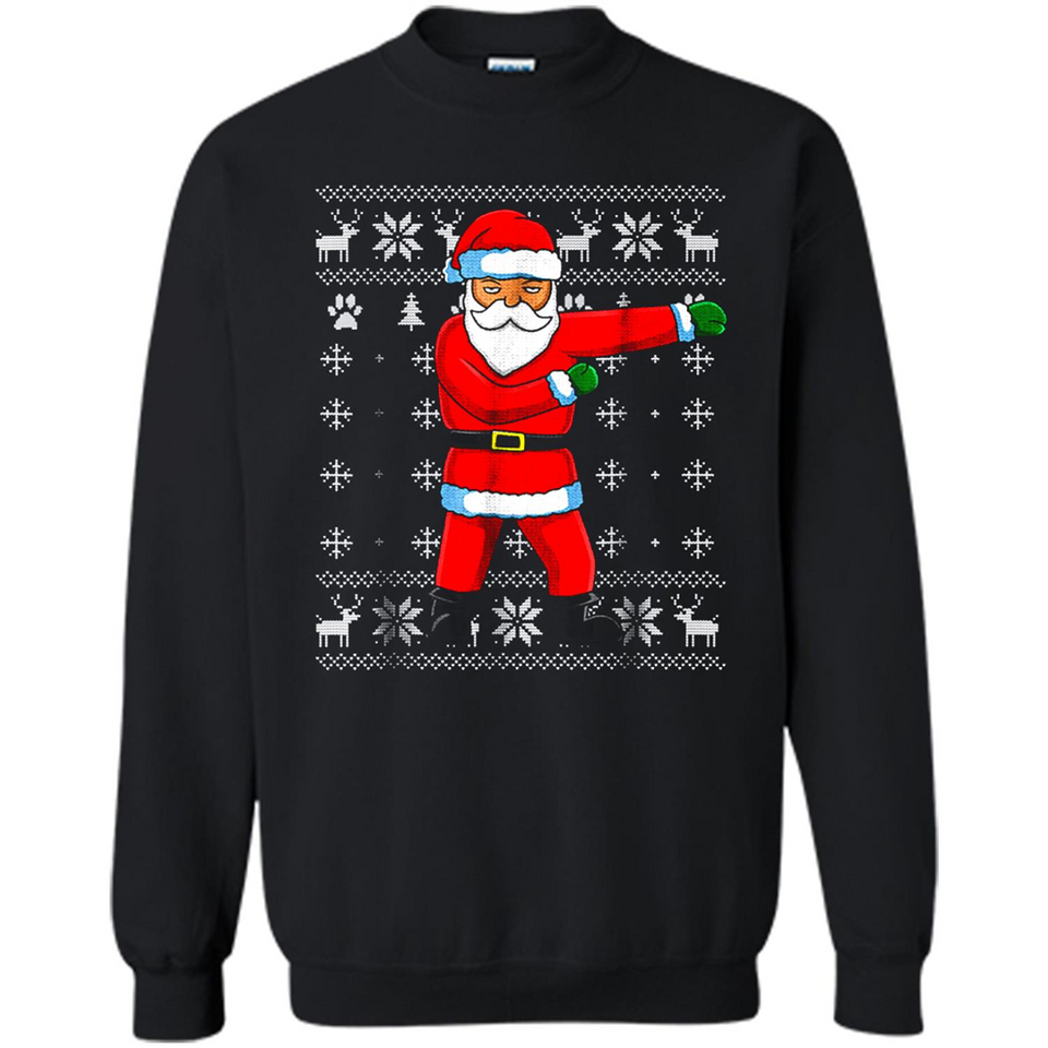 Flossing Santa Christmas Ugly Sweater Style Pajama Xmas Gift - Sweatshirt