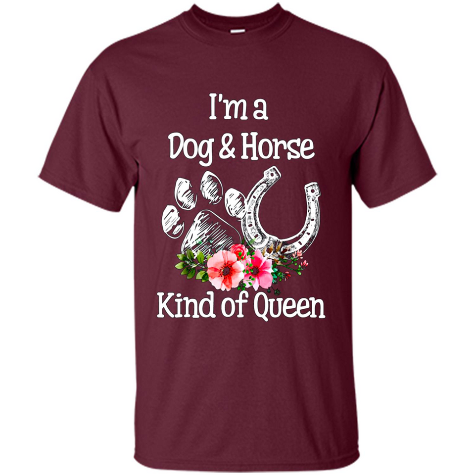 I'm A Dog & Horse Shirt Animal Lover Gift