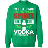 Christmas Gift Shirt Christmas Spirit Vodka Santa - Sweatshirt