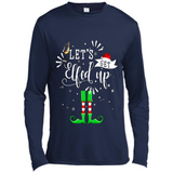 Let's Get Elfed Up Funny Drinking Wine Christmas Elf PINGPONG