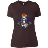 Chicago Blackhawks Halloween The Nightmare Before Christmas - Ladies' Boyfriend T-Shirt