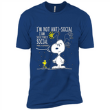 Snoopy I'm Not Anti-Social I Am Selectively Social