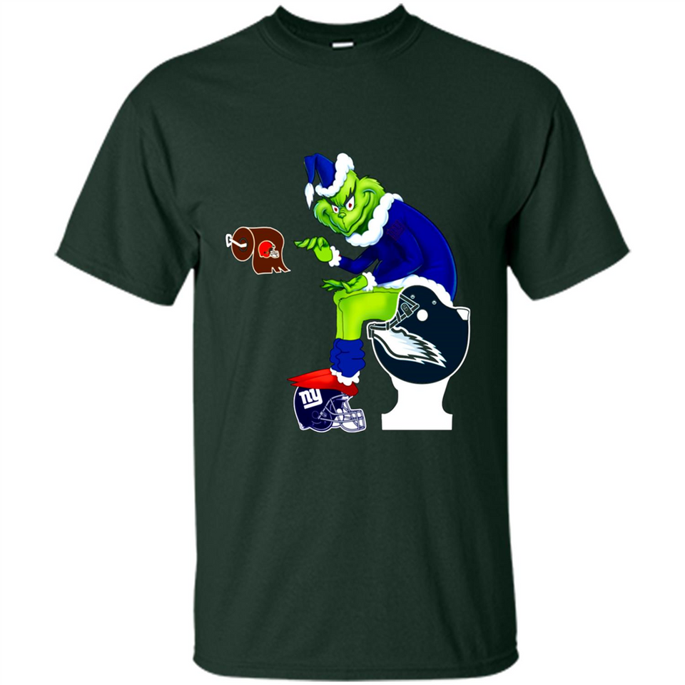 New York Giants Toilet Grinch Santa Claus Football Fan PINGPONG