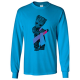 Groot Hug Breast Cancer - Long Sleeve T-Shirt