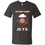 I Just Want To Drink Hot Chocolate & Watch Winnipeg Jets Ugly Christmas Sweater PINGPONG