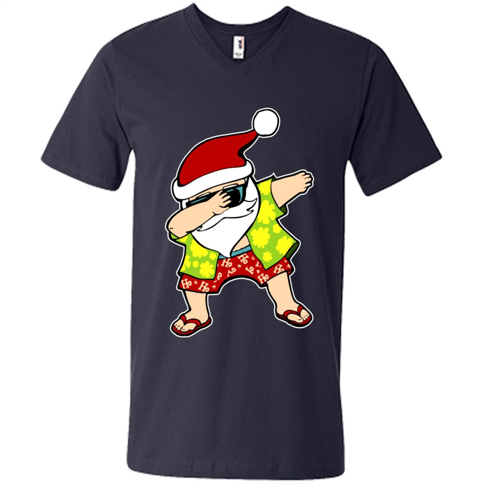 Dabbing Santa Christmas In July 1 - Men's V-Neck