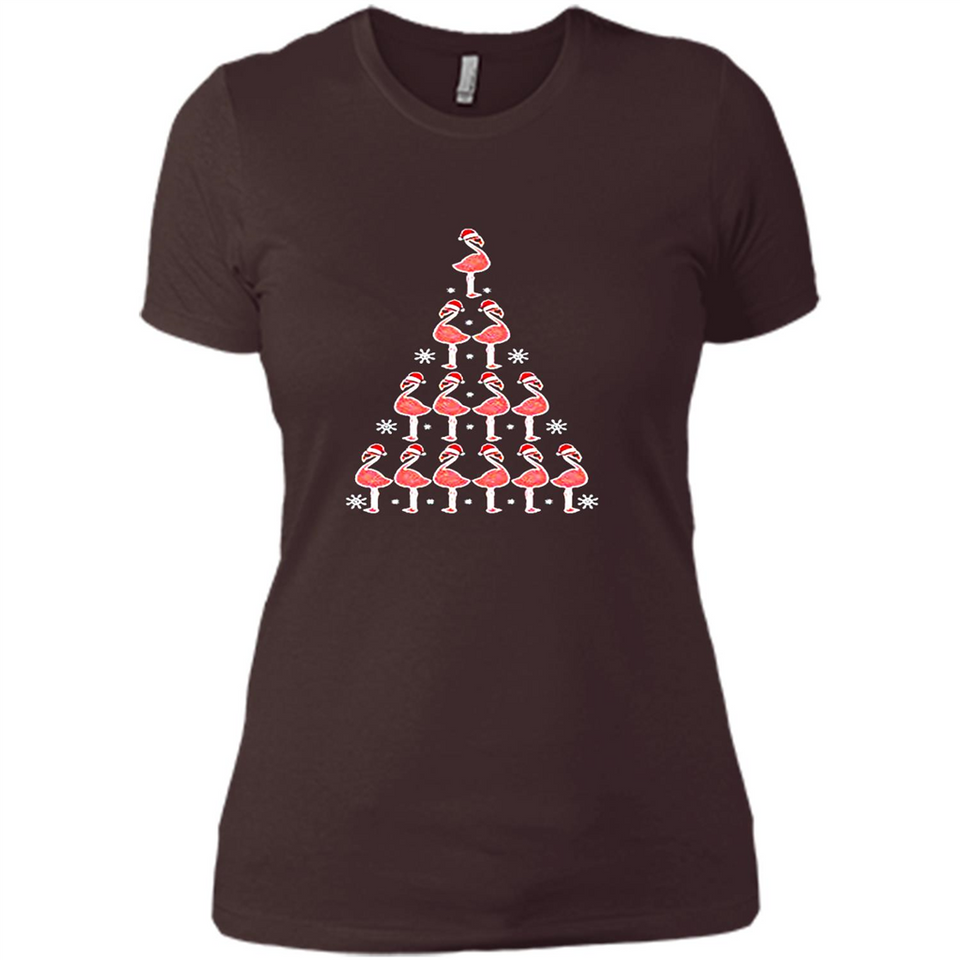 Flamingo Christmas Tree Flamingo - Ladies' Boyfriend T-Shirt