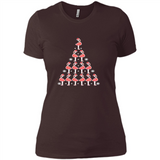 Flamingo Christmas Tree Flamingo - Ladies' Boyfriend T-Shirt