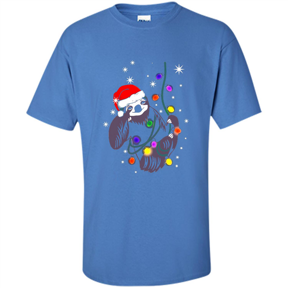 Cute Christmas Choloepus Sloth Santa Led Light Mug - Shirt