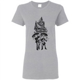 Mariachi Skeleton Shirt Dia De Los Muertos Tequila - Ladies Short-Sleeve