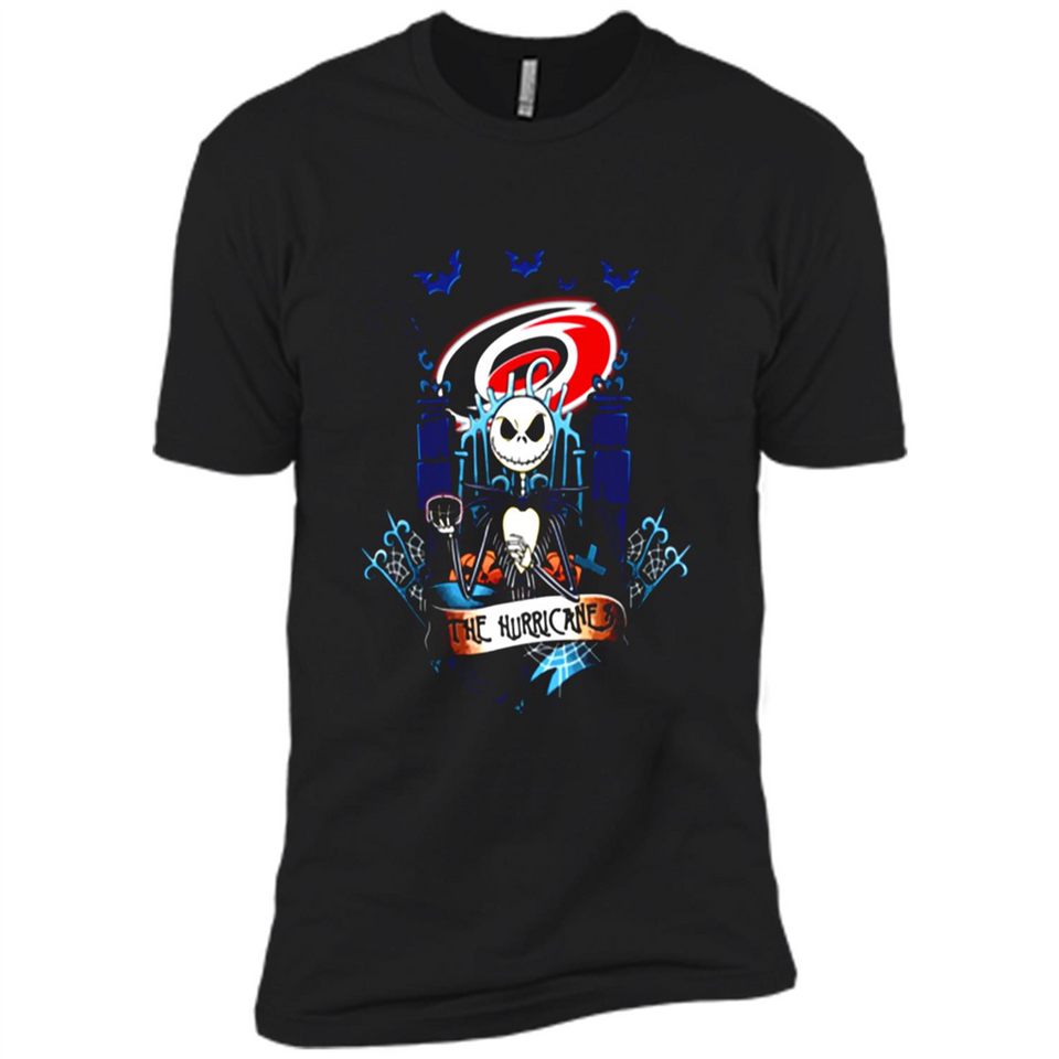 Carolina Hurricanes Halloween The Nightmare Before Christmas - Premium Short Sleeve T-Shirt