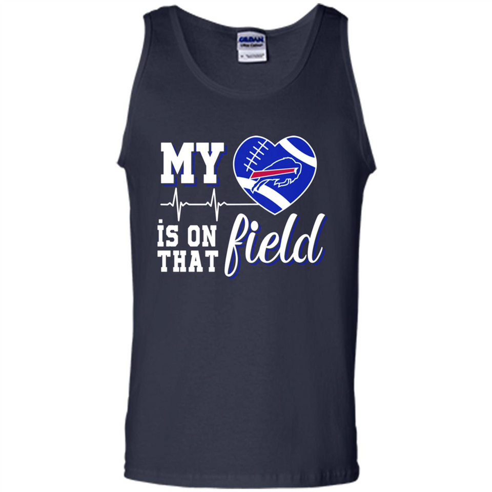 Buffalo Bills Football My Heart is on that Field - Tank Top