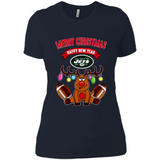 New York Jets NFL Reindeer Funny Merry Christmas And Happy New Year