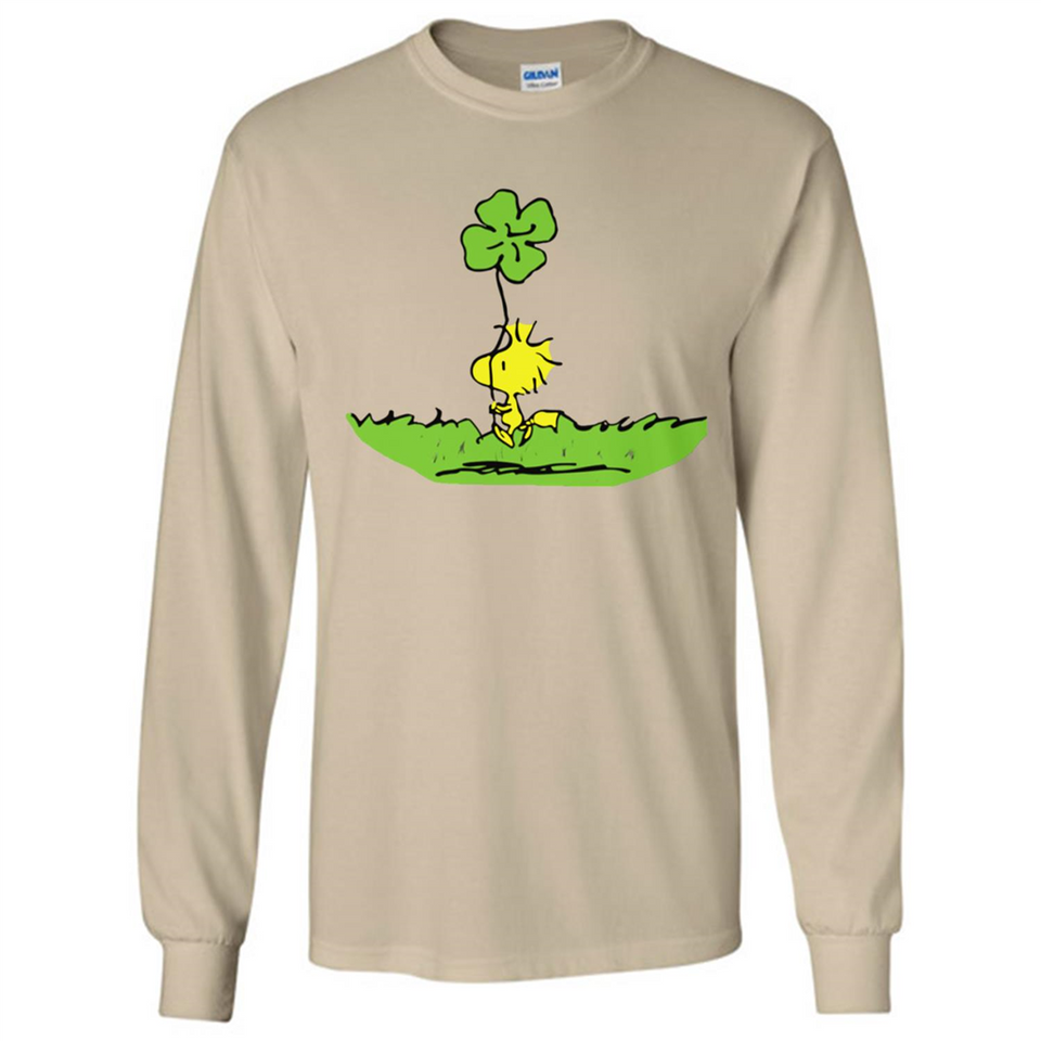 Snoopy Woodstock Shamrock - Long Sleeve T-Shirt