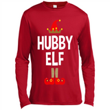 Hubby Elf Shirt - Family Matching Christmas Pajamas - Canvas Long Sleeve T-Shirt