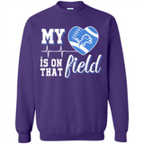 Detroit Lions Football My Heart is on that Field - Sweatshirt