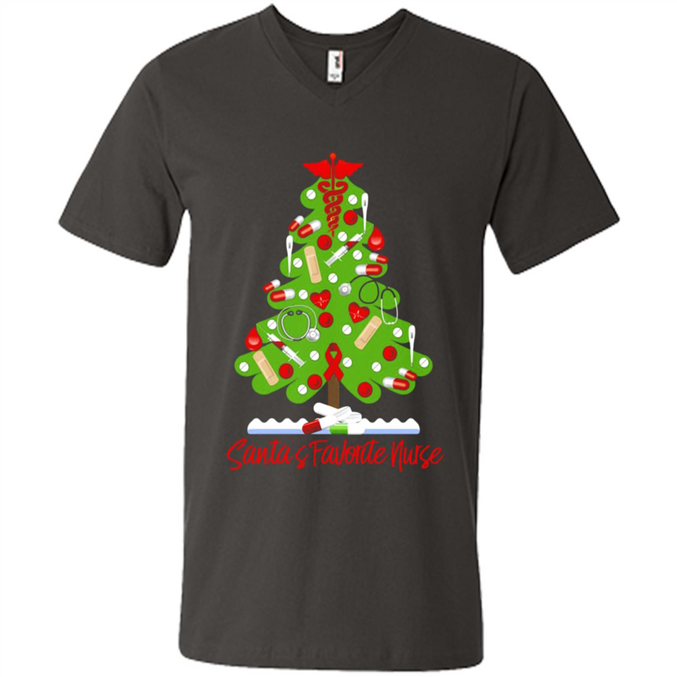 Santa's Favorite Nurse Christmas Tee