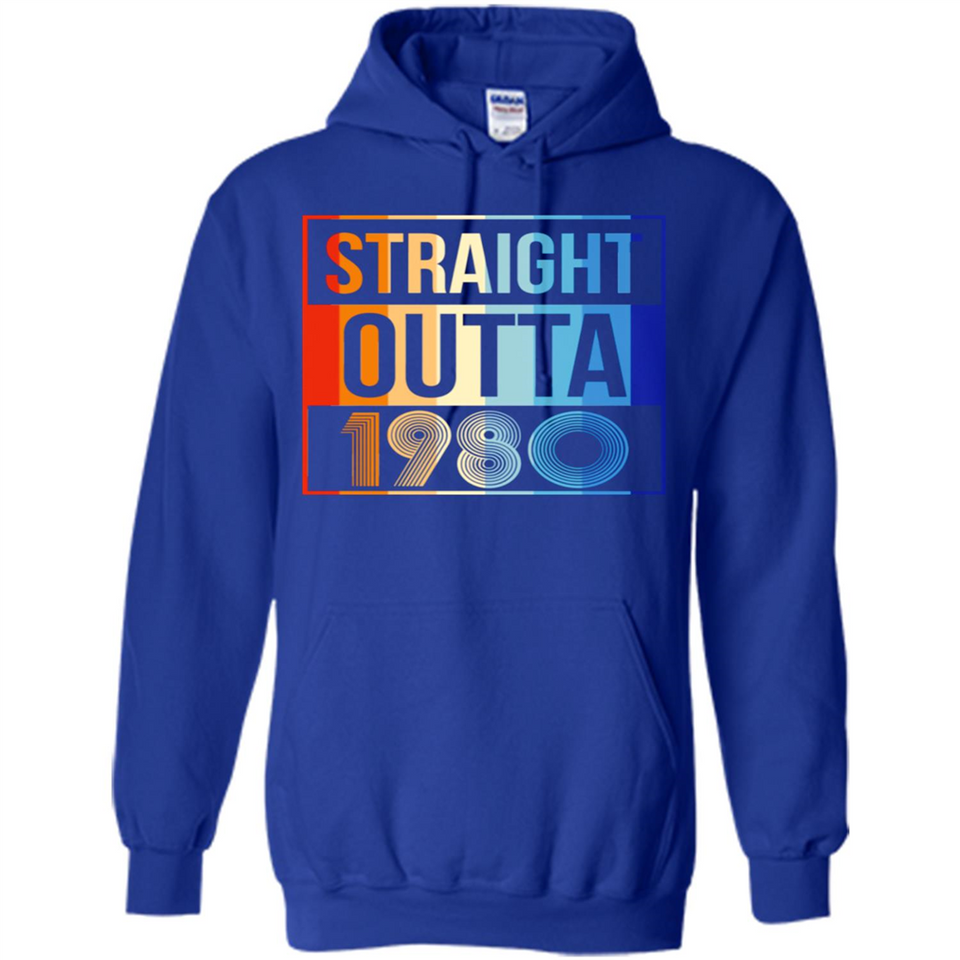 Retro Straight Outta 1980 38 Years Old - Hoodie