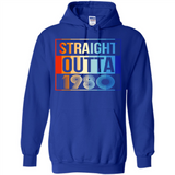 Retro Straight Outta 1980 38 Years Old - Hoodie