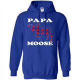 Papa Moose Funny Christmas Plaid Buffalo T-Shirt - Hoodie