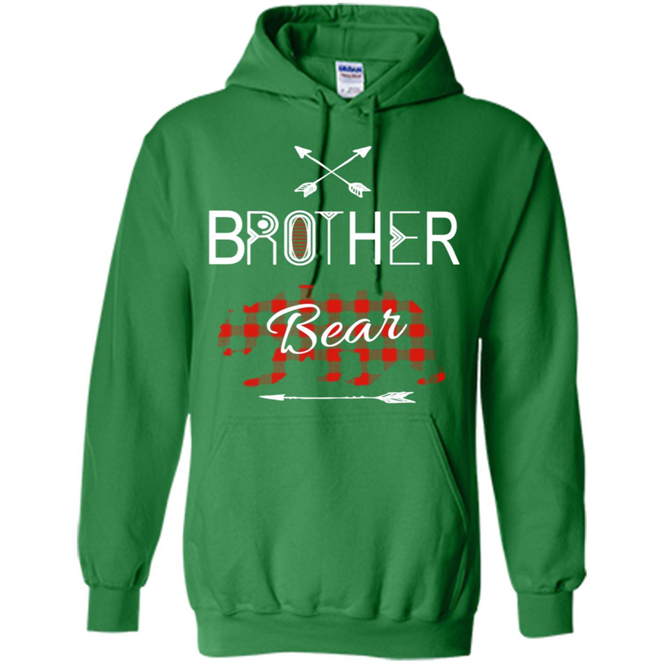 Brother Shirt Buffalo Plaid Family Camping Bear Tee - Hoodie