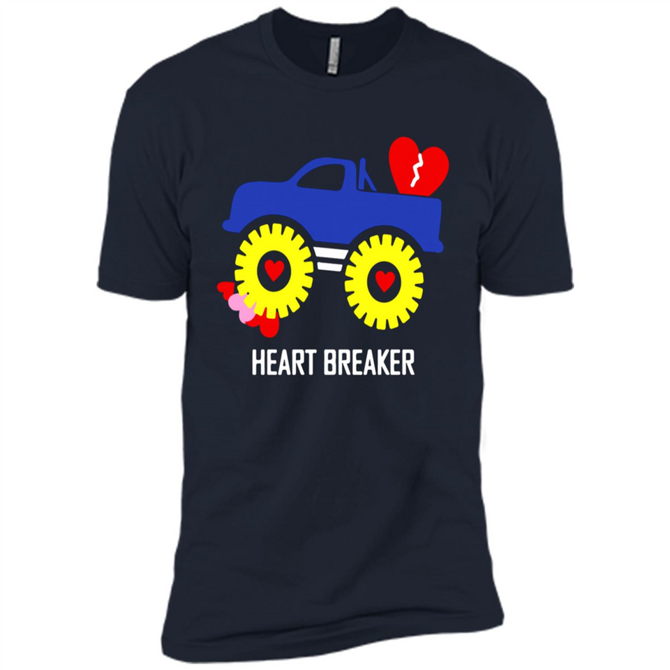 HEART BREAKER BLUE MONSTER TRUCK VALENTINE'S DAY