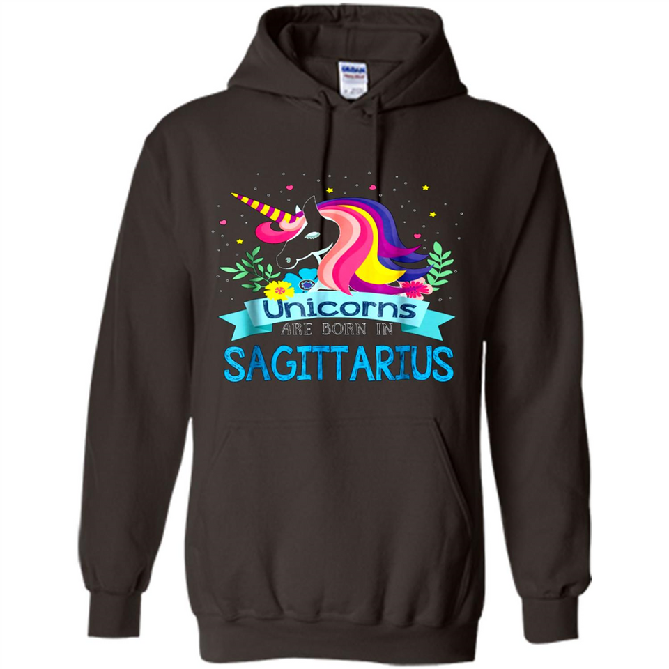 Unicorns are born in Sagittarius Birthday Rainbow Custom Ultra Cotton