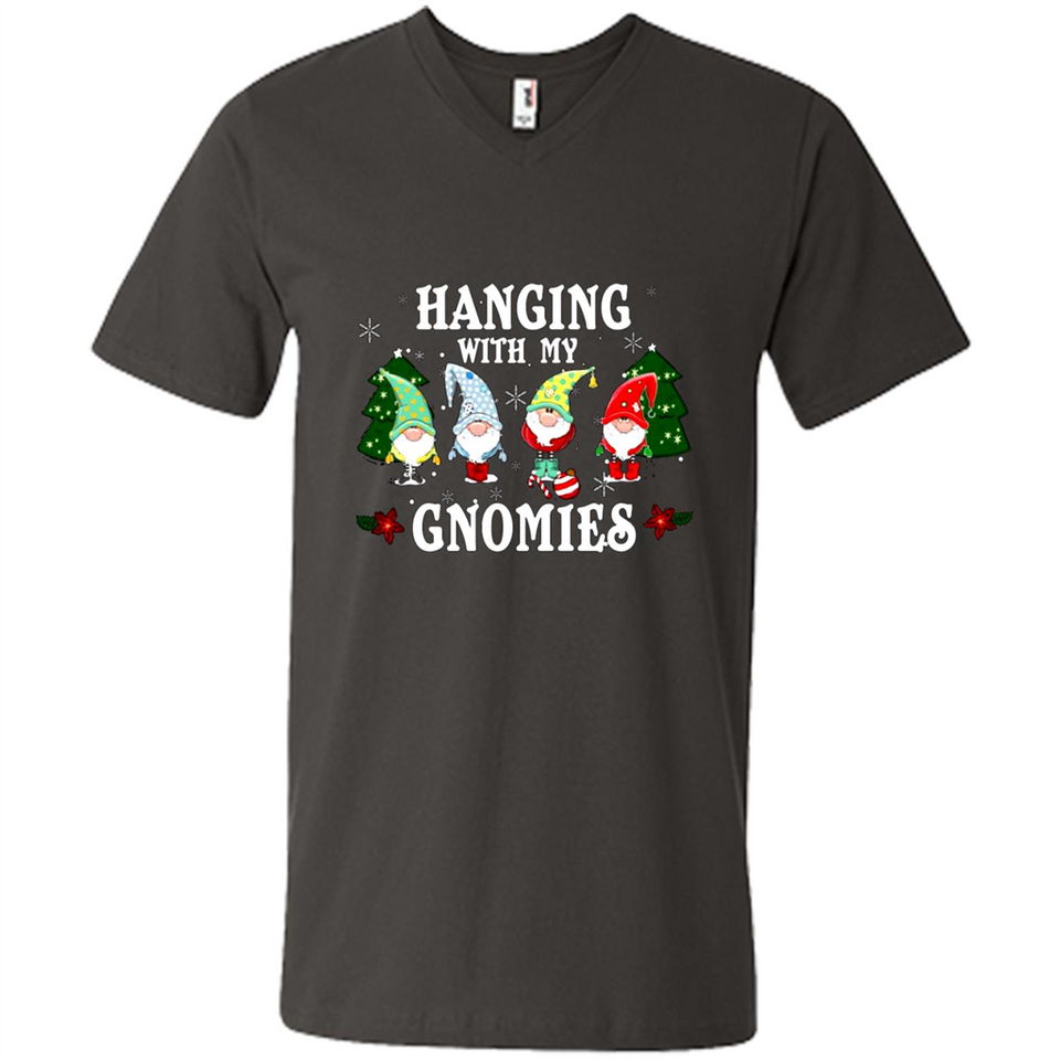 Christmas Garden Gnome Hanging With My Gnomies Shirt Sweater - Men's V-Neck