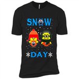 Snow Day Shirt For Edmonton Oilers Vs Minion Fans pingpong