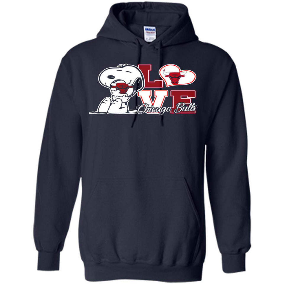 Snoopy loves NBA Chicago Bulls - Hoodie