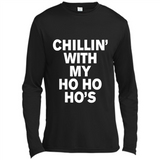 Chillin With My Ho Ho Ho's Funny Christmas - Canvas Long Sleeve T-Shirt