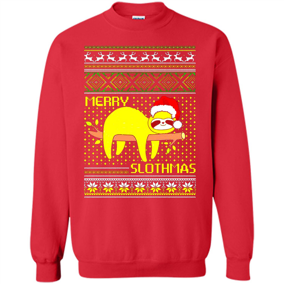 Merry Slothmas Sloth Christmas Sweater PINGPONG - Sweatshirt