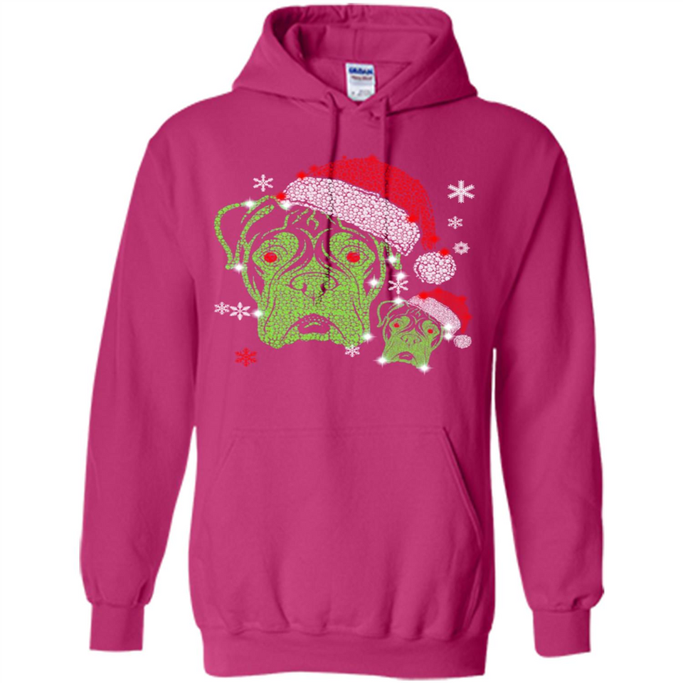 Boxer Dog diamond Christmas - Hoodie