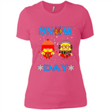 Snow Day Shirt For Chicago Blackhawks Vs Minion Fans pingpong
