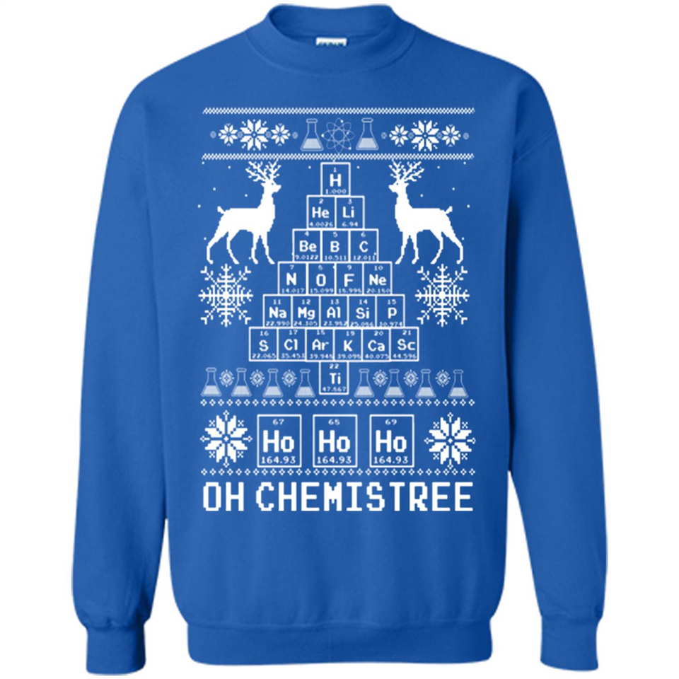 Oh Chemistry Tree Ugly Christmas Sweater - Sweatshirt