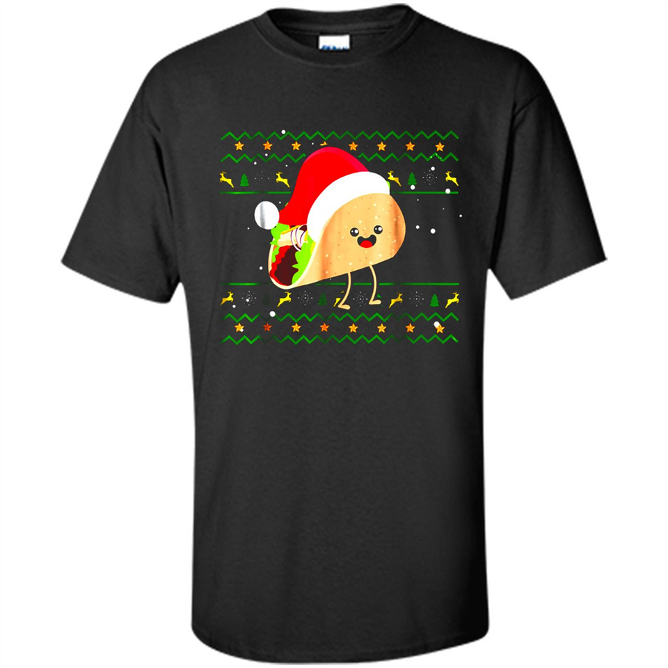 TACO Santa Hat Ugly Christmas shirt Ladies' Boyfriend