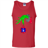 GRINCH HAND HOLDING DUKE BLUE DEVILS GLITTER CHRISTMAS PINGPONG