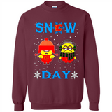 Snow Day Shirt For Calgary Flames Vs Minion Fans pingpong