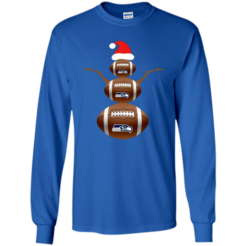 Seattle Seahawks NFL Dabbing Snowman Xmas