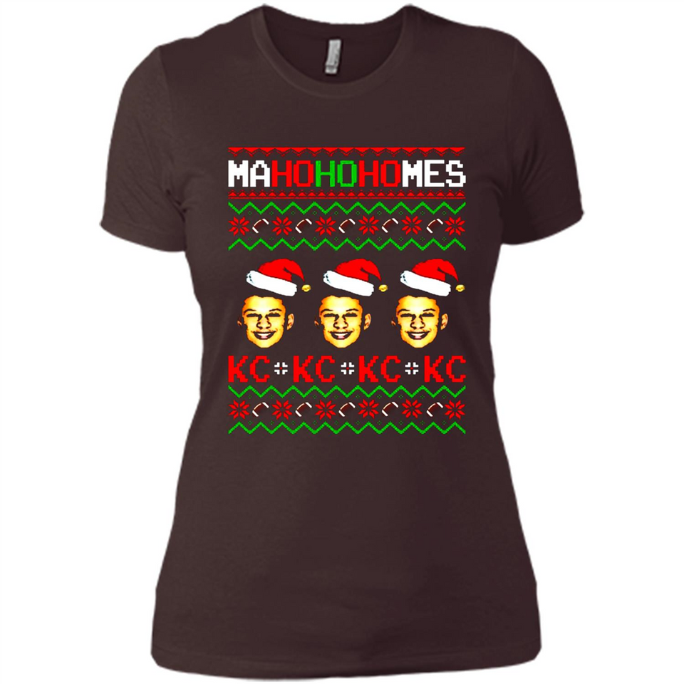 Patrick Mahomes Ma Ho Ho Homes Christmas sweatshirt PINGPONG - Ladies' Boyfriend T-Shirt