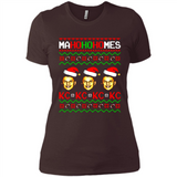 Patrick Mahomes Ma Ho Ho Homes Christmas sweatshirt PINGPONG - Ladies' Boyfriend T-Shirt