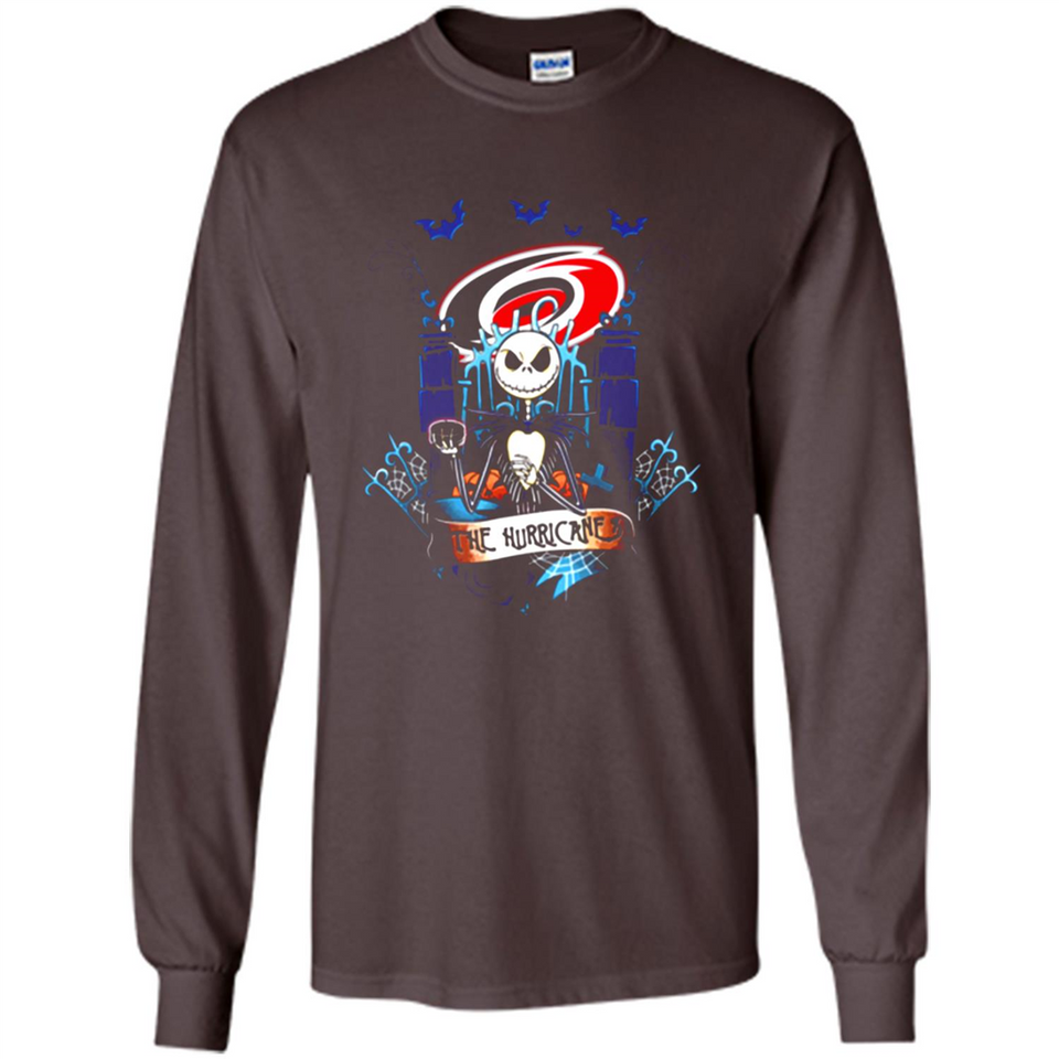 Carolina Hurricanes Halloween The Nightmare Before Christmas - Long Sleeve T-Shirt