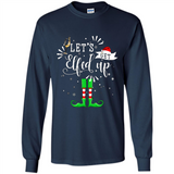 Let's Get Elfed Up Funny Drinking Wine Christmas Elf PINGPONG