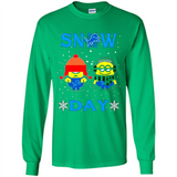 Snow Day Shirt For Detroit Lions Vs Minion Fans pingpong