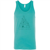 Merry Catmas Funny Cat Christmas Tree Sweatshirt - Canvas Unisex Tank