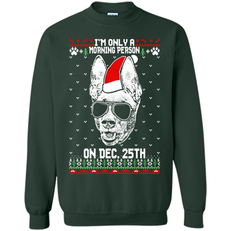 Morning Person Pharaoh Hound Funny Xmas - Sweatshirt