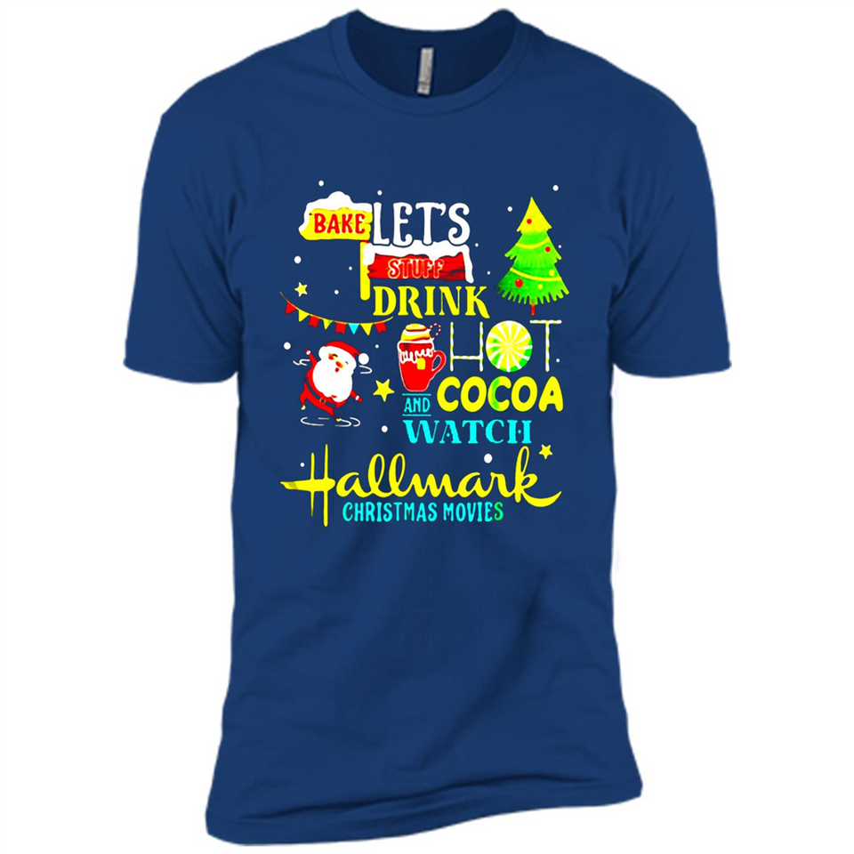 Santa claus i just want to bake stuff and waych christmas movi PINGPONG - Premium Short Sleeve T-Shirt
